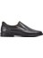 061603 Siyah Deri Erkek Slip On Ayakkabı 1