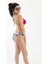 Okyanus Çiçekleri Kırmızı Üstlü Bikini Takım 3