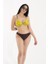 Sarı Kahverengi Tasarımlı Bikini Takım 1