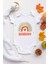 Rainbow Babam Desenli Organik Çıtçıtlı Body 1