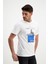 Erkek Bisiklet Yaka Baskılı T-Shirt 3