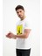 Erkek Bisiklet Yaka Baskılı T-Shirt 2