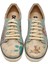 Kadın Vegan Deri Yeşil Sneakers - Sleeping Dogs Tasarım 2