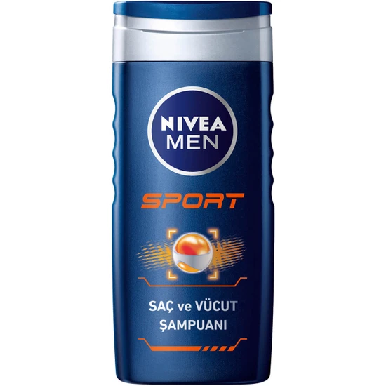 NIVEA Men Sport Erkekler İçin Saç;Yüz ve Vücut Şampuanı 500 ml;Duş Jeli;24 Saat Ferahlık