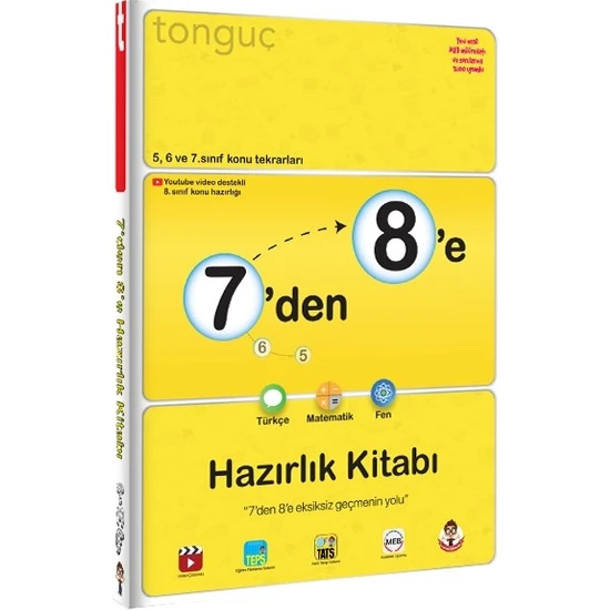 Tonguç Akademi 7'den 8'e Hazırlık Kitabı