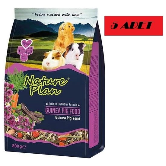 Nature Plan Ginepig Yemi 800 gr x 5 Adet