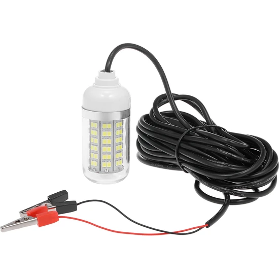 MBW 12V 15W Sualtı LEDli Balık Bulma Lambası - Beyaz (Yurt Dışından)