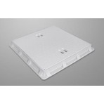Luxwares 50X50 cm Rögar Kutusu Çerçevesi Düz Kapak ile Mukavemetli Yapı Bahçe ve İnşaat İçin
