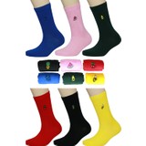 Fandd Meyveler Nakışlı Renkli Çorap 6 Çift