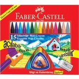 Faber-Castell Silinebilir Mum Boya 15 Renk