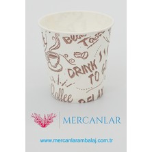 Mercanlar Ambalaj Karton Bardak 7 Oz 3000'LI