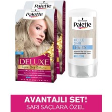 Palette Deluxe Saç Boyası 12-2 Titan Sarı X 2 Adet + Küllü Sarı Palette Toner