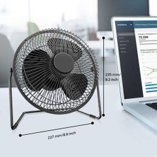 Hadron HDX7251 Metal 8"usb Soğutucu Pervane Vantilatör