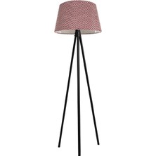 Ağaç Ustası Oval  3 Ayak Tripod  Lambader Abajur Köşe Lambası Ahşap Siyah Ağaç Country Dekor Lamba Aplik Masif Doğal