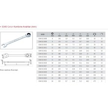 İzeltaş 13 mm Cırcırlı Kombine Anahtar 0340 02 0013