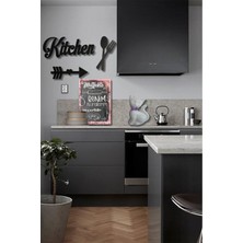 Medizzone Duvar Dekoru Kitchen Temalı Lazer Kesim Mdf Tablo Seti 3 Parça