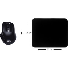 ASUS MW202 Kablosuz Optic Sessiz Gece Mavisi Mouse + Mouse Pad