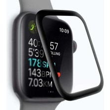 Case 4U Apple Watch Uyumlu 44MM Zore Full Yapışkanlı Cam Ekran Koruyucu