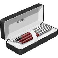 Scrikss 78 Takım Bordo Lüks Kutu  3'lü
