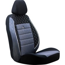 SM OTO KILIF GOF Serisi Renault Cliokoltuk Kılıfı Gof Siyah-Fume