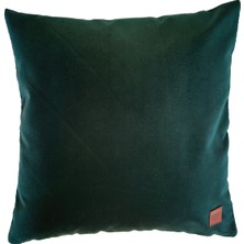 Arasta Design 2'li Set Ördek Başı Yeşili, Kadife, Düz Renk Dekoratif Kırlent Kılıfı 43X43 cm