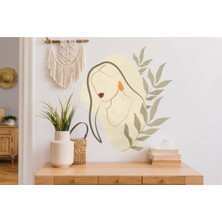 Kt Grup Bohem Sanatsal Kadın Silüeti Duvar Sticker