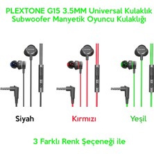 Ally Plextone G15 3.5mm Universal Kulaklık Subwoofer Manyetik Oyuncu Kulaklığı AL-34076