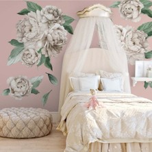 Kt Grup Bej Şakayıklar Duvar Sticker Seti