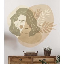 Kt Grup Bohemian Woman Face Duvar Sticker