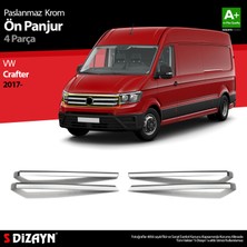 S-Dizayn VW Crafter Krom Ön Panjur 4 Prç 2017 Üzeri