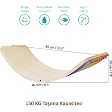 Bee Smart Denge Tahtası Life Büyük Boy - Doğal Ahşap