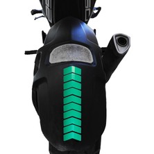 Çınar Extreme Ok Tasarımlı Orman Yeşili Çamurluk Kask Sticker Çınar Extreme