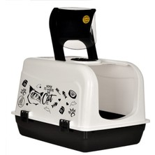 OPTIMAL Maxi Kedi Tuvalet Kabı 55 X40 x 40  + Simit Yatak
