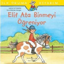 İnci Saçlarını Yıkıyor - Elif Yüzme Öğreniyor - Ata Binmeyi Öğreniyor + Boyama Kitabı