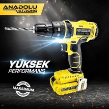 Anadolu Strong ANS1069-S 24W Çift Li-Ion Bataryalı Metal Şanzıman Darbeli 27 Parçalı Süper Setli