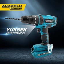 Anadolu Strong ANS1069 24W Çift Li-Ion Bataryalı Darbeli 27 Parçalı Süper Setli