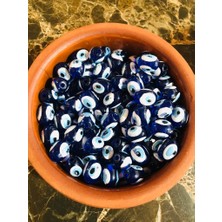 Flea Market Danagöz Nazar Boncuğu - 10MM - 50 Adet - Ince Delikli