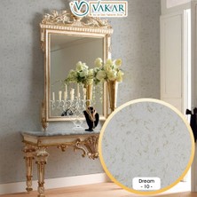 Vakar Isı ve Ses Yalıtımlı Canlı | Ipek | Dekoratif Sıva Dream-10 | Altın İpli Püsküllü Desen 1/2 PAKET