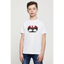 Qivi Attack On Titan Dragon Age Iı Baskılı Unisex Çocuk Beyaz T-Shirt