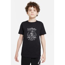 Qivi Motörhead Ace Of Spades Kurukafa Rock Baskılı Unisex Çocuk Siyah T-Shirt