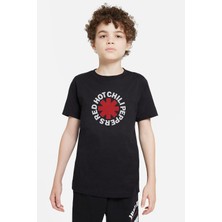 Qivi Red Hot Chilippers Baskılı Unisex Çocuk Siyah Tshirt