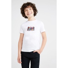 Qivi Riverdale Riverdale Computer Baskılı Unisex Çocuk Beyaz T-Shirt