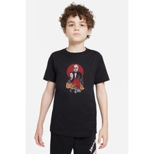 Qivi The Godfather Baskılı Unisex Çocuk Siyah T-Shirt