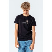 Qivi LED Zeppelin Stairway To Heaven Baskılı Unisex Çocuk Siyah T-Shirt