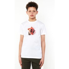 Qivi The Muppets Baskılı Unisex Çocuk Beyaz T-Shirt