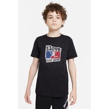 Qivi Pubg Ilovethisgame Baskılı Unisex Çocuk Siyah T-Shirt