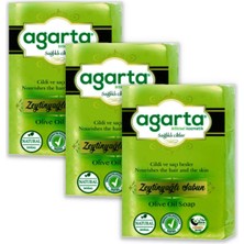 Agarta Doğal El Yapımı Zeytinyağlı Sabun 150 gr x 3 Adet
