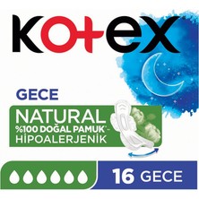 Kotex Natural 16 Gece 2'li