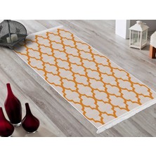 Dekoreko Ipek Dijital Saçaklı Kaymaz Taban Yıkanabilir Halı 1882 Desen 2