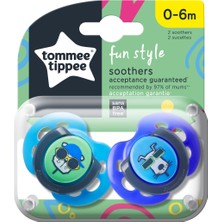 Tommee Tippee 2x Fun Emzik  0-6 Ay Lacivert